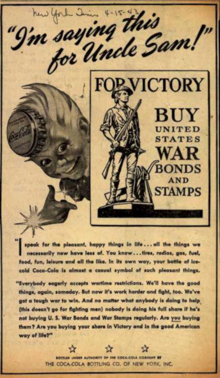War Coca Soldier Vintage Retro Advert Ads A4 Photo Print