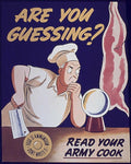 War Cook Bacon 1 Vintage Retro Advert Poster A4 Photo Print