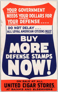 War Defense Stamps American World War II Advert Poster