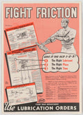 War Department Lubrication American World War II Advert Poster
