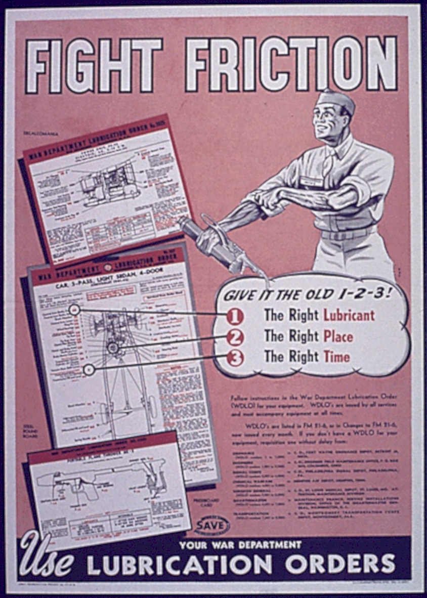 War Department Lubrication Vintage Retro Advert Poster A4 Photo Print