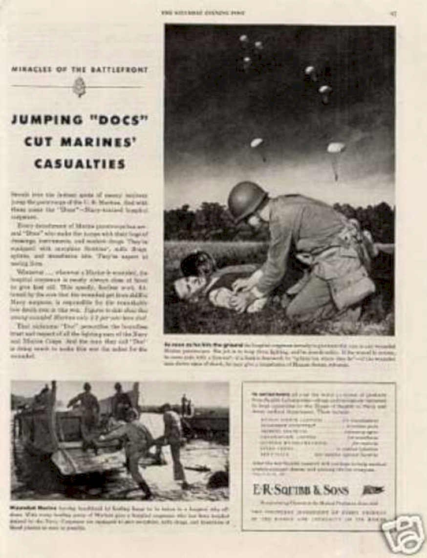 War Doctors Marine Vintage Retro Advert Ads A4 Photo Print
