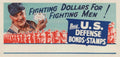 War Dollars Men American World War II Advert Poster
