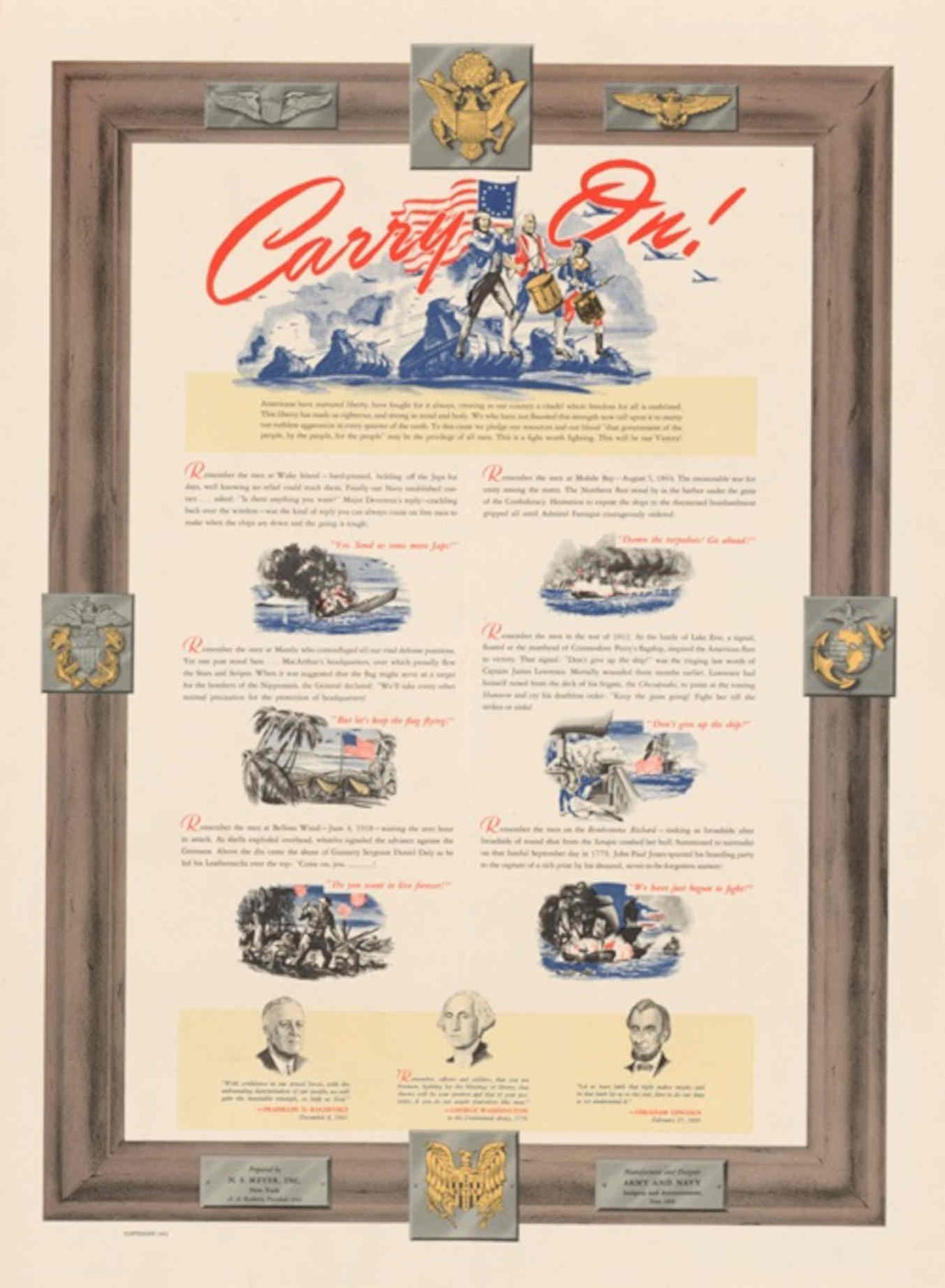 War Eagle Poster American World War II Advert Poster