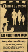 War Family Food Vintage Retro Advert Ads A4 Photo Print