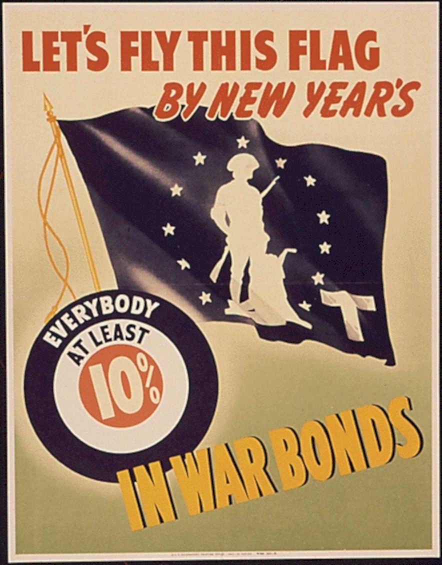 War Flag Poster Vintage Retro Advert Poster A4 Photo Print