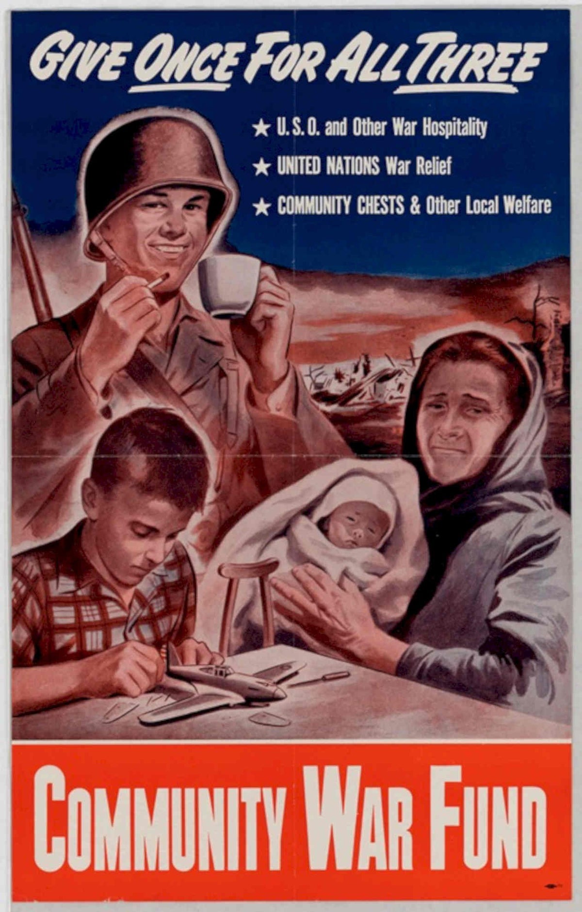 War Fund Poster American World War II Advert Poster