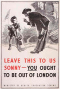 War Girl London 1950s Vintage Retro Advert Poster