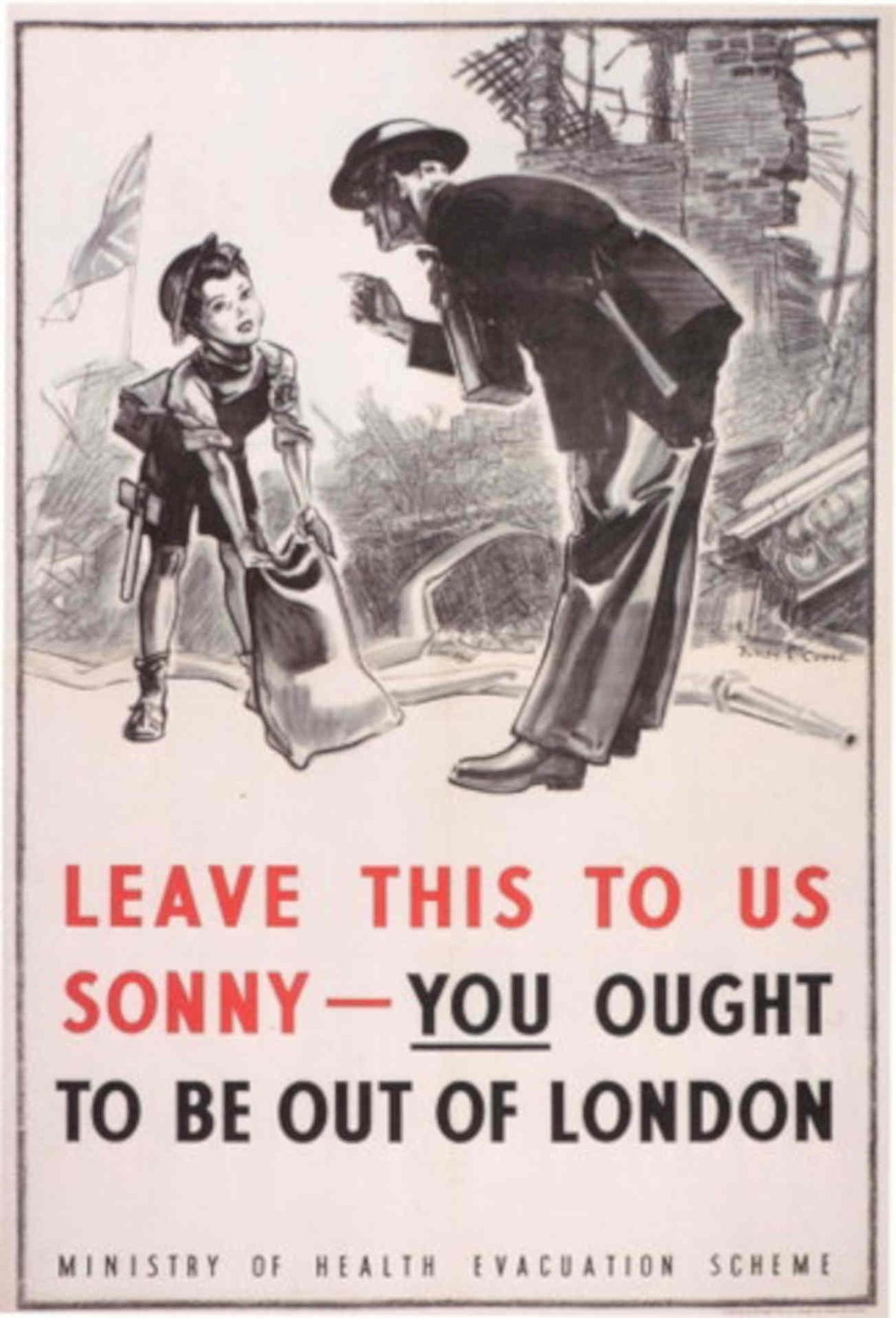 War Girl London 1950s Vintage Retro Advert Poster