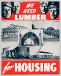 War Housing Units American World War II Advert Poster