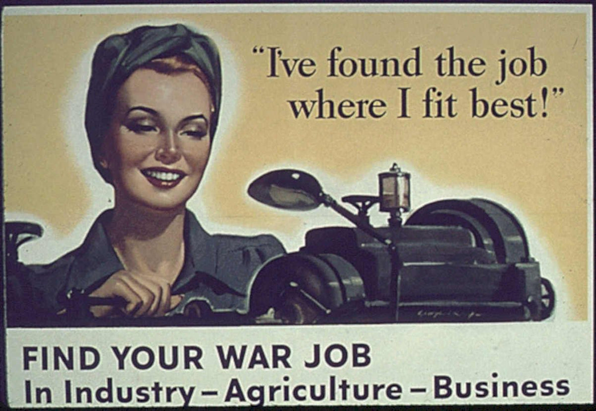 War Job Press Vintage Retro Advert Poster A4 Photo Print