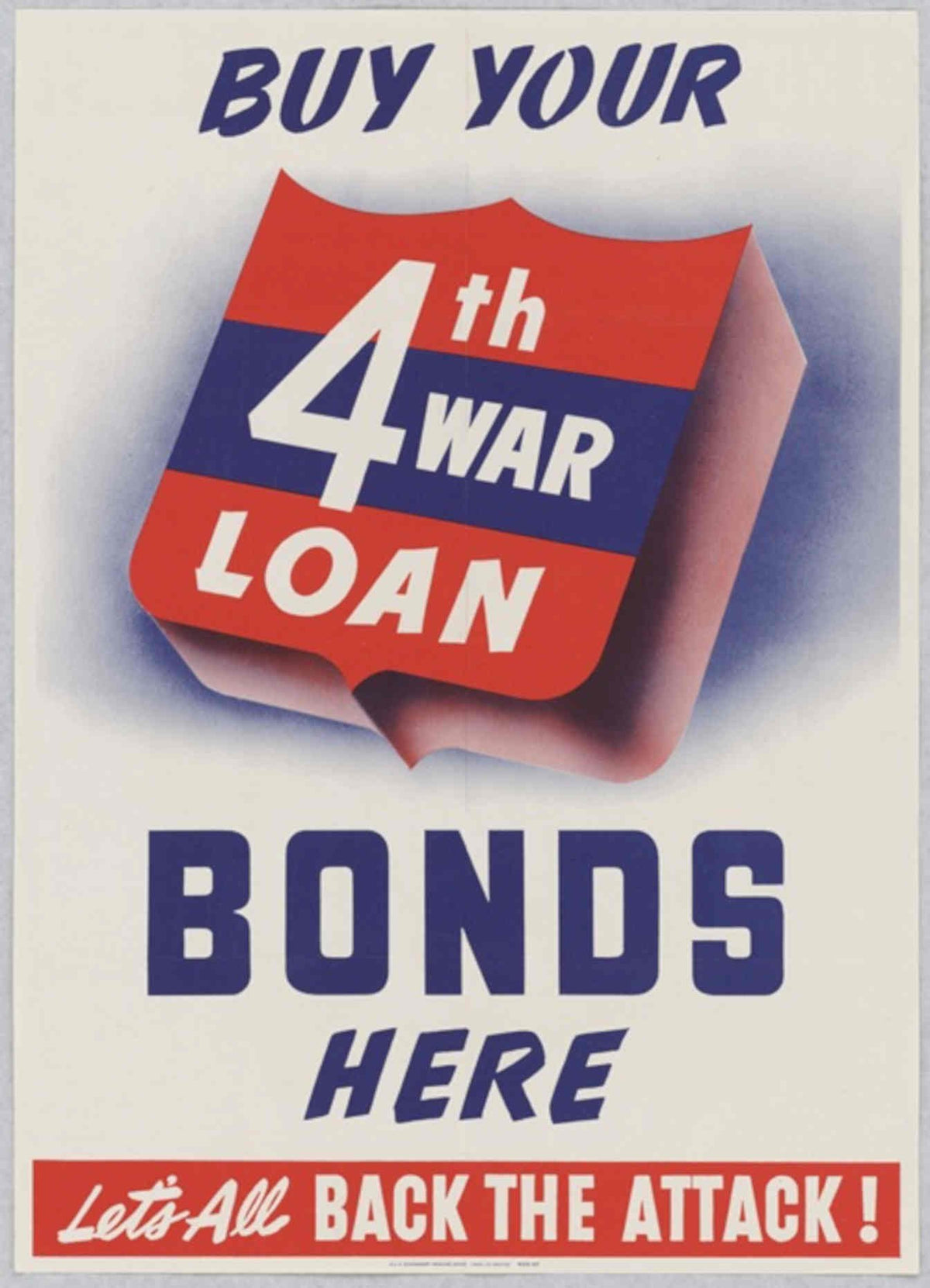 War Loan Shield American World War II Advert Poster