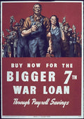 War Loan Workers Vintage Retro Advert Ads A4 Photo Print