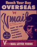 War Mail Vintage Retro Advert Poster A4 Photo Print