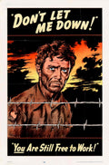 War Man Sunset American World War II Advert Poster