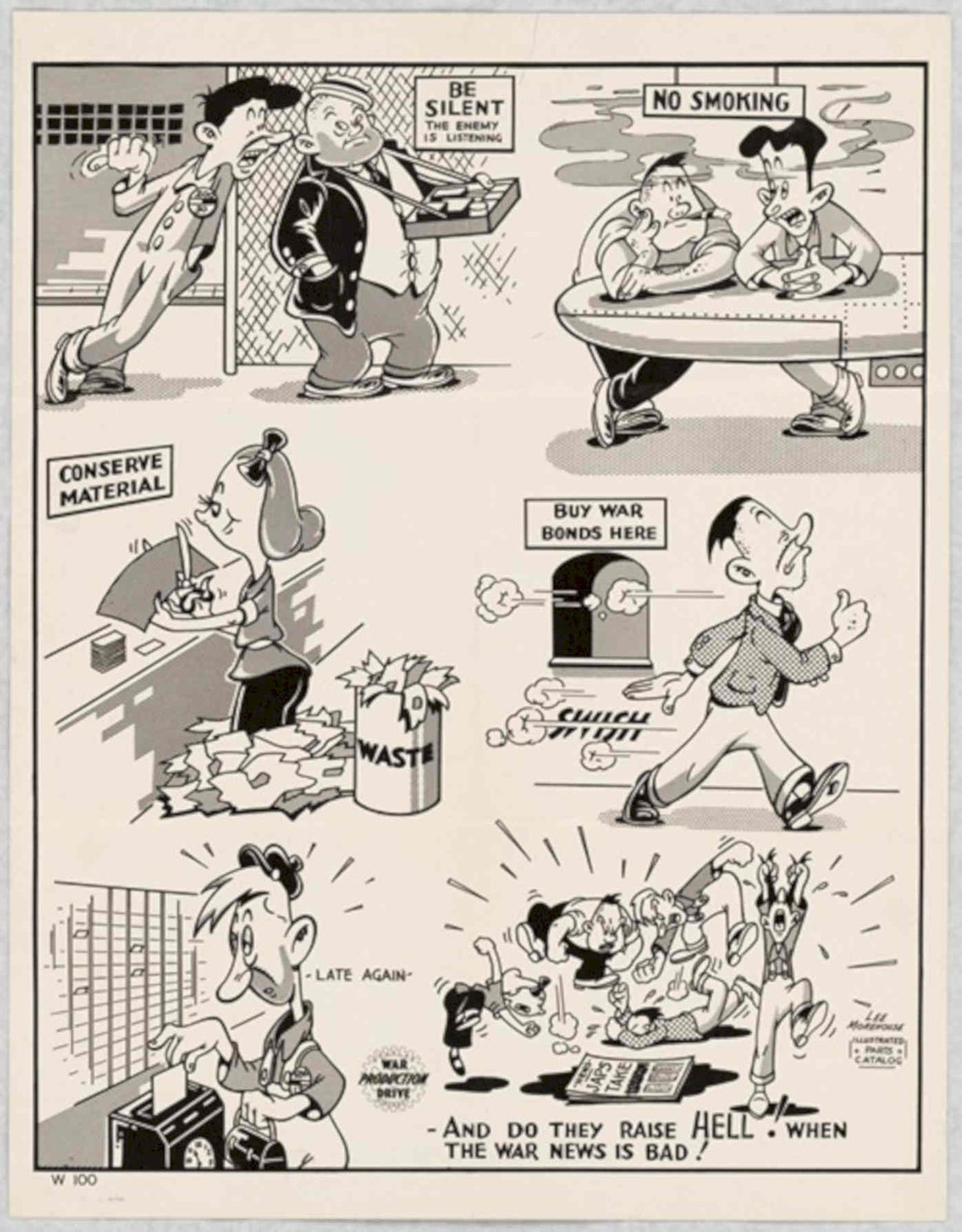 War Office Panel American World War II Advert Poster