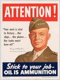 War Oil Poster American World War II Advert Poster