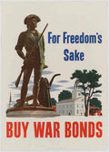 War Poster Freedom American World War II Advert Poster