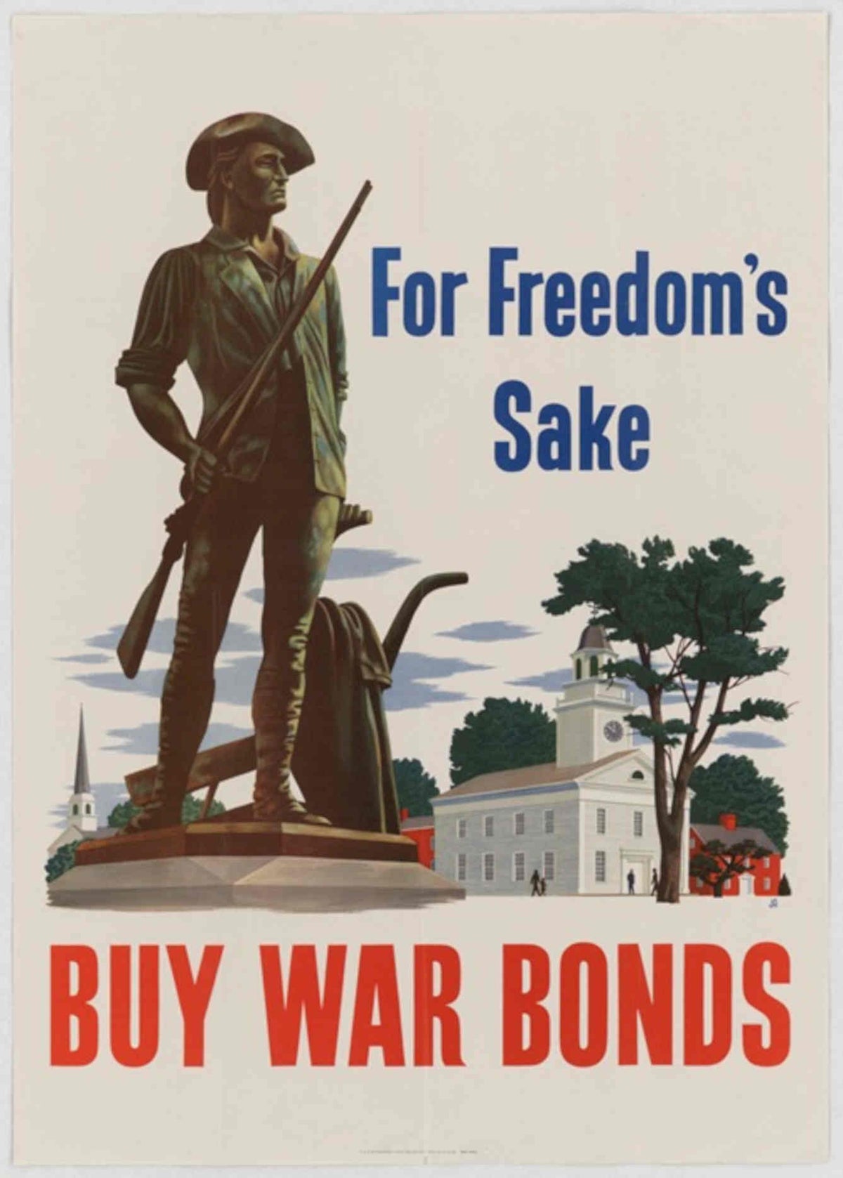 War Poster Freedom American World War II Advert Poster