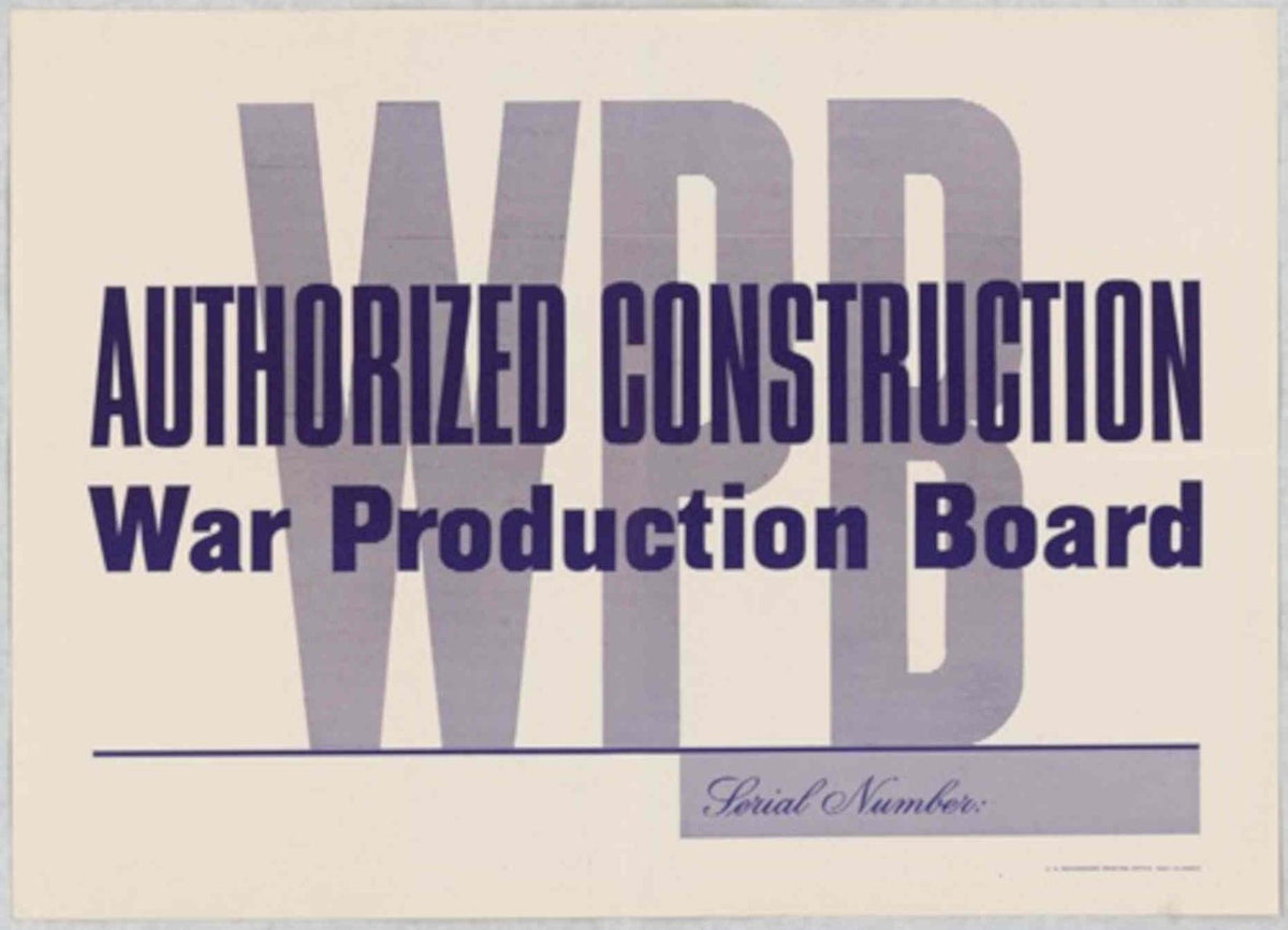 War Production Wdd American World War II Advert Poster