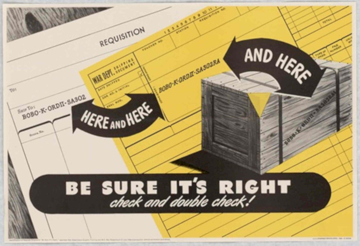War Requisition Crate American World War II Advert Poster