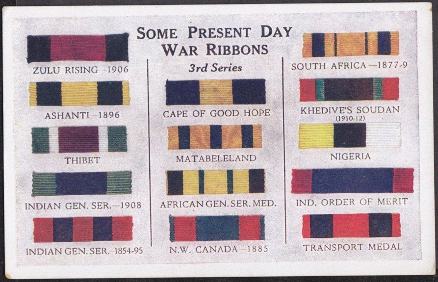 War Ribbons 3rd Series Zulu Rising Nw Canada Nigeria Vintage A4 Photo Print