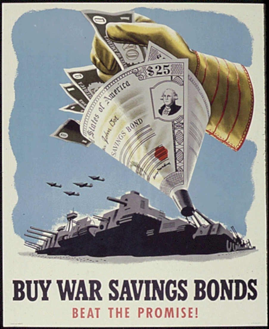 War Savings Bonds Vintage Retro Advert Poster A4 Photo Print