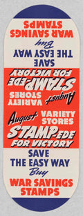 War Savings Stampede American World War II Advert Poster