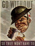 War Soldier Axe 1940s Vintage Retro Advert Poster