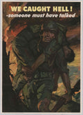 War Soldier Battle American World War II Advert Poster