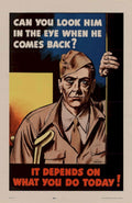 War Soldier Poster 1 American World War II Advert Poster