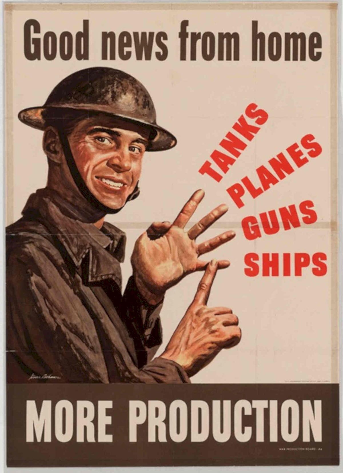 War Soldier Poster 2 American World War II Advert Poster
