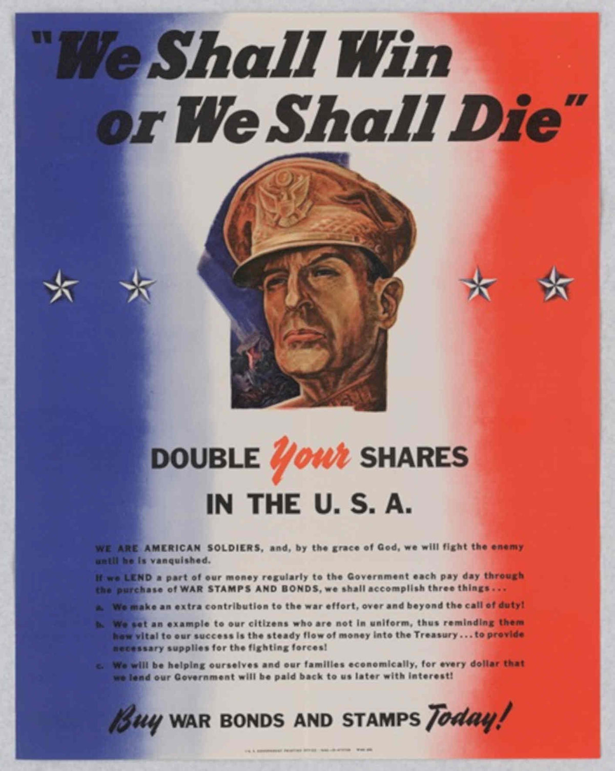 War Soldier Poster 4 American World War II Advert Poster
