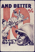 War Soldier Progress Vintage Retro Advert Poster A4 Photo Print
