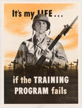 War Soldier Rifle 1 American World War II Advert Poster