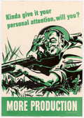 War Soldier Rifle 2 American World War II Advert Poster