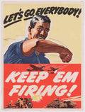 War Soldiers Planes American World War II Advert Poster