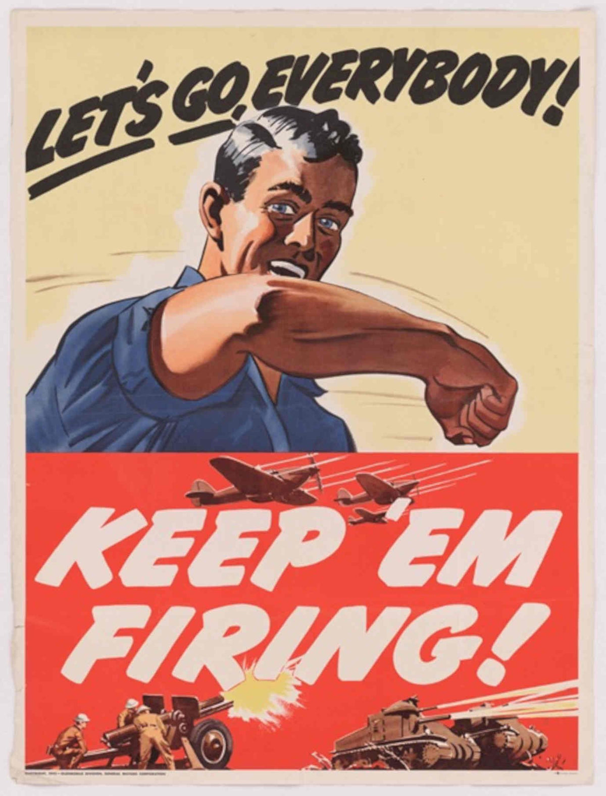 War Soldiers Planes American World War II Advert Poster
