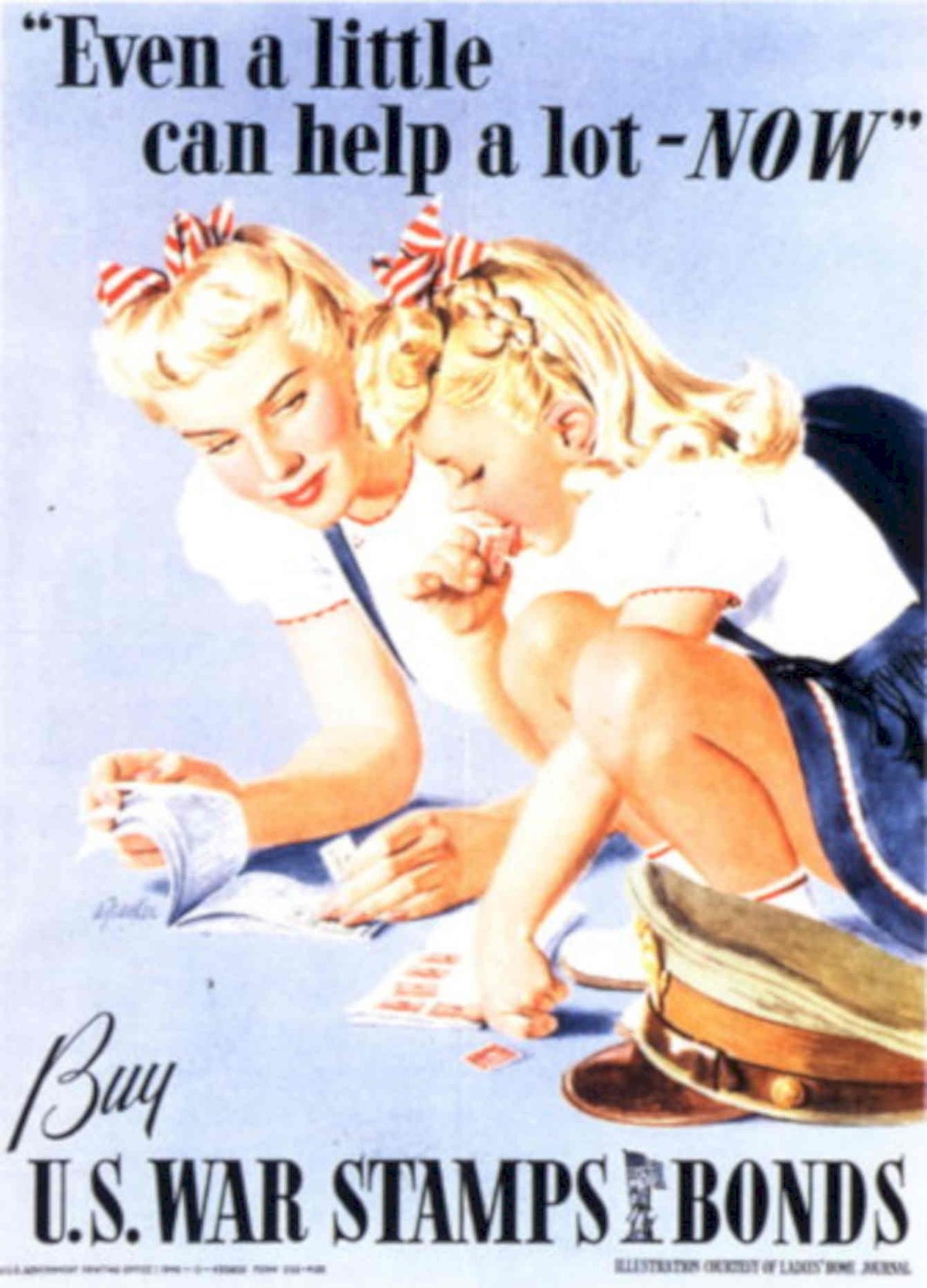 War Stamps Bonds 1940s Vintage Retro Advert Poster