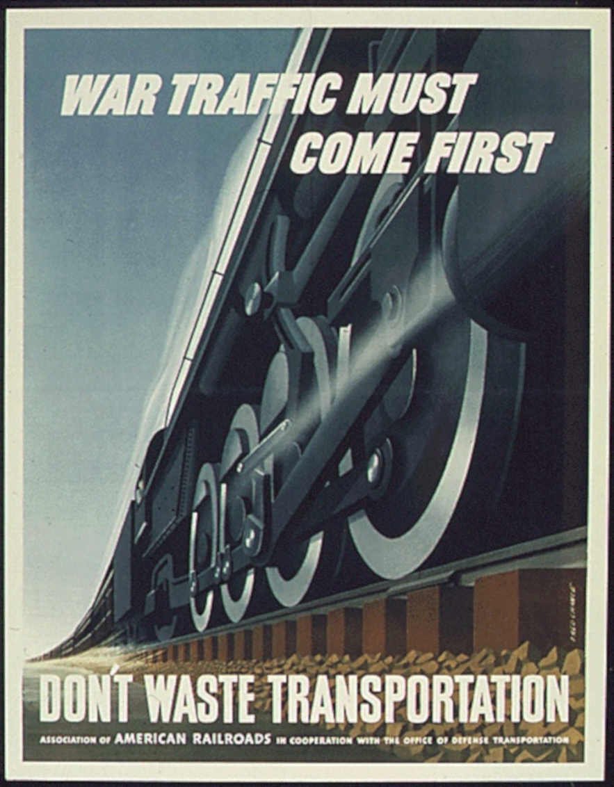 War Traffic Locomotive Vintage Retro Advert Poster A4 Photo Print
