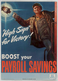 War Victory Soldier American World War II Advert Poster