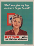 War Woman Flag American World War II Advert Poster