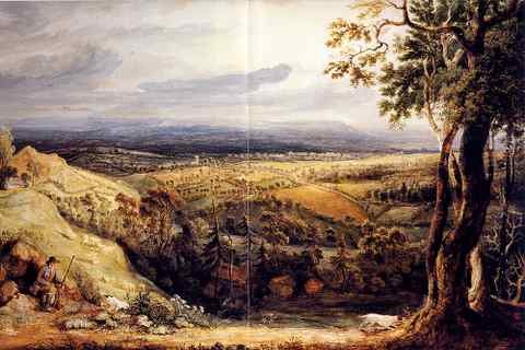 Ward James View In Somersetshire From Fitzhead The Seat Of Lord Somerville A4 Photo Print