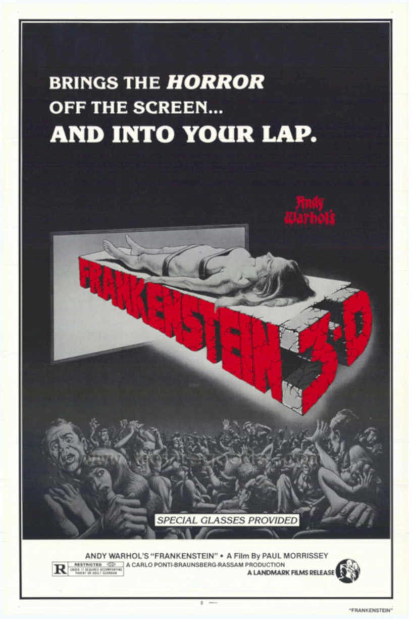 Warhol Frankenstein Horror Vintage Retro Advert Poster A4 Photo Print