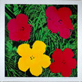 WarholFlowersRed Advert A4 Photo Print