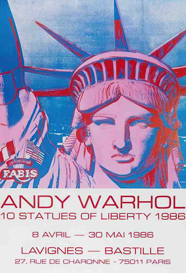 WarholStatue Vintage Advert A4 Photo Print