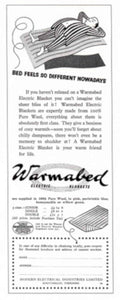 Warmedbed Blanket Sleep 1950s Vintage Retro Advert Poster