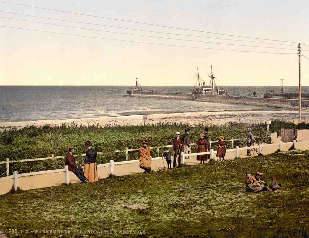 Warnemunde Mecklenburg Schwerin Germany Vintage A4 Photo Print