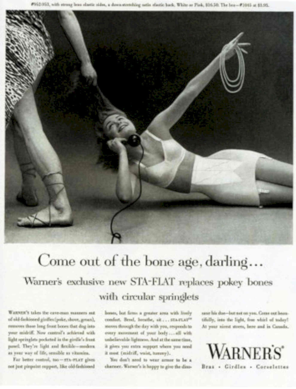 Warner S Statflat 1950s Vintage Retro Advert Poster