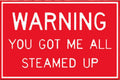 Warning Steamed Up Vintage Retro Advert Ads A4 Photo Print
